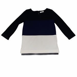 Madewell long sleeve color block shirt